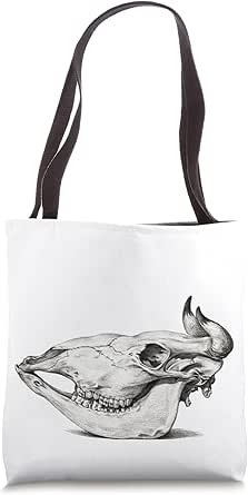 Cow Animal Skull Old Vintage Drawing Tote Bag