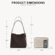 Bucket Bag Vegan Leather Shoulder Purses for Women Trendy Adjustable Strap
