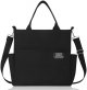 Women's Canvas Tote Bag Fashion Crossbody Handbag Large Capacity Travel Satchel