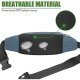 Fanny Pack Waist Packs with Extender for Men Women, Waist Pouch Bag Hip Pack with 3-Zipper Pockets Adjustable Straps for Casual Travel Hiking Running Outdoor Sports