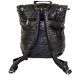 Women's Genuine Leather Studed Shoulder Bag, Back Pack 1 Big Pocket Black