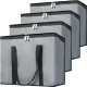 oft Cooler Bag Insulated, X-Large Collapsible Grocery Shopping Tote Bags for Food Delivery, Portable Softside, Insulated Pizza Delivery Bag, Dark Gray