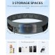 Running Belt Fanny Pack: Slim Waist Bag for Men Women, Workout Fitness Phone Holder for Exercise Marathon Jogging-Grey