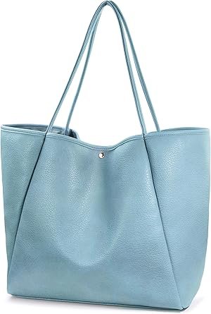 Oversize Pu Leather Tote Women Weekender Bag Shopper Handbag Travel Purse