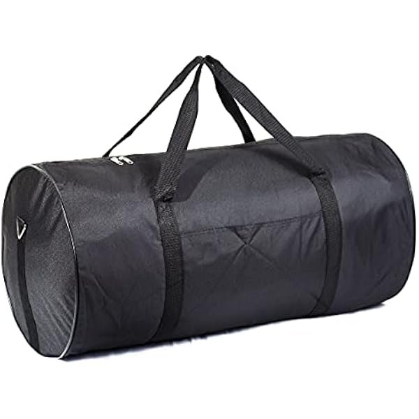 SQUARE JUMBO BLACK DUFFLE CARGO BAG LUGGAGE LAUNDRY TOTE (50Lb 30inches)