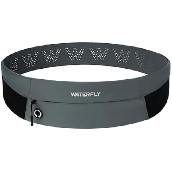 Running Belt Fanny Pack: Slim Waist Bag for Men Women, Workout Fitness Phone Holder for Exercise Marathon Jogging-Grey