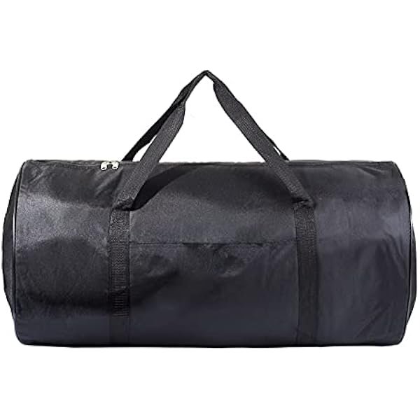 SQUARE JUMBO BLACK DUFFLE CARGO BAG LUGGAGE LAUNDRY TOTE (50Lb 30inches)