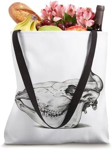 Cow Animal Skull Old Vintage Drawing Tote Bag