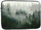 Green Tree Misty Landscape Print Laptop Case Stylish Water-Resistant Laptop Sleeve Carry Laptop Bag for Men Women