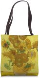 Yellow Sunflowers in Vase van Gogh Art Flower Painting Tote Bag