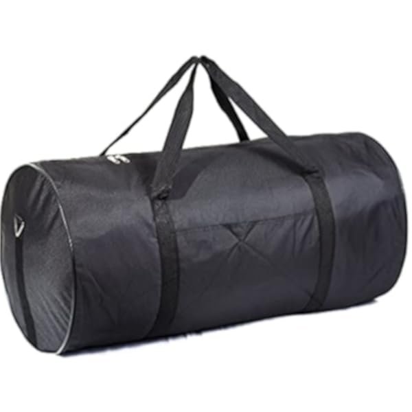 SQUARE JUMBO BLACK DUFFLE CARGO BAG LUGGAGE LAUNDRY TOTE (50Lb 30inches)