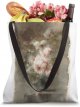 Victorian Art Pink and White Roses in Vase Flowers Painting Tote Bag