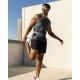 Running Belt Fanny Pack: Slim Waist Bag for Men Women, Workout Fitness Phone Holder for Exercise Marathon Jogging-Grey