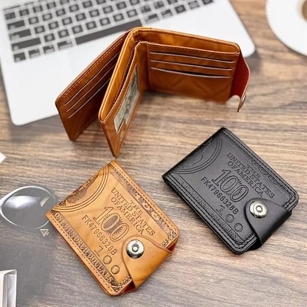 US Dollar Wallet – Slim RFID-Blocking Card Holder with 12 Multi-Slots | Minimalist Purse for Men & Women | Compact Travel Wallet for Cash, Cards & ID (Black), SPR1207735