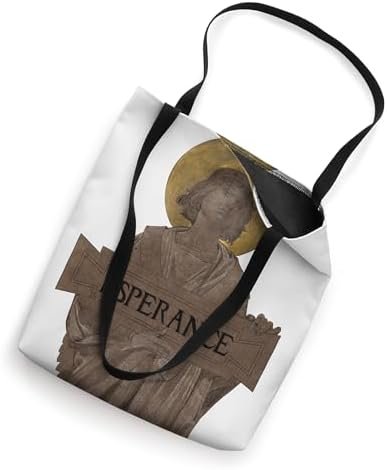 Girl Angel of Hope with a Halo Esperance Brown Vintage Art Tote Bag