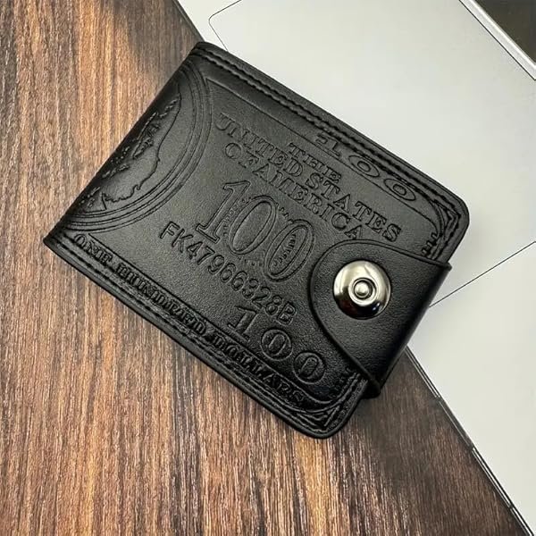 US Dollar Wallet – Slim RFID-Blocking Card Holder with 12 Multi-Slots | Minimalist Purse for Men & Women | Compact Travel Wallet for Cash, Cards & ID (Black), SPR1207735
