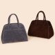 The Row Bag, Vintage Suede Tote for Women, Large Capacity Shoulder Satchel for Work Travel, Soft Leather Handbag