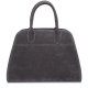 The Row Bag, Vintage Suede Tote for Women, Large Capacity Shoulder Satchel for Work Travel, Soft Leather Handbag