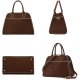 The Row Bag, Vintage Suede Tote for Women, Large Capacity Shoulder Satchel for Work Travel, Soft Leather Handbag