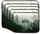 Green Tree Misty Landscape Print Laptop Case Stylish Water-Resistant Laptop Sleeve Carry Laptop Bag for Men Women