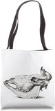 Cow Animal Skull Old Vintage Drawing Tote Bag