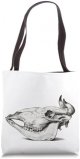 Cow Animal Skull Old Vintage Drawing Tote Bag