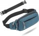 Fanny Pack Waist Packs with Extender for Men Women, Waist Pouch Bag Hip Pack with 3-Zipper Pockets Adjustable Straps for Casual Travel Hiking Running Outdoor Sports