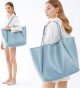 Oversize Pu Leather Tote Women Weekender Bag Shopper Handbag Travel Purse
