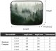 Green Tree Misty Landscape Print Laptop Case Stylish Water-Resistant Laptop Sleeve Carry Laptop Bag for Men Women