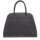 The Row Bag, Vintage Suede Tote for Women, Large Capacity Shoulder Satchel for Work Travel, Soft Leather Handbag