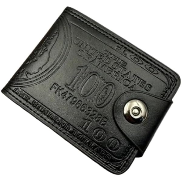 US Dollar Wallet – Slim RFID-Blocking Card Holder with 12 Multi-Slots | Minimalist Purse for Men & Women | Compact Travel Wallet for Cash, Cards & ID (Black), SPR1207735