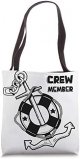 Crew Member Illustrated Logo Tote Bag